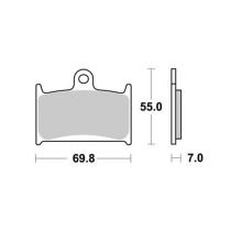 PLAQUETTE GSF 1200 BANDIT 1996 - 2000  LMP 314 SF