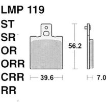 PLAQUETTE AF1 FUTURA 125 1990 - 1992 LMP119ST