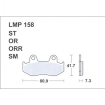 PLAQUETTE LMP158 ST HONDA CH SPACY 250 1985-1986